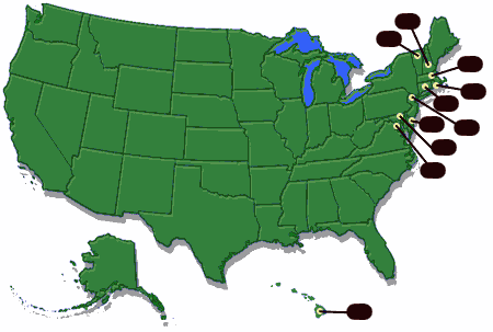 Miniature Golf US Map